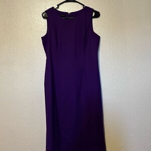 Talbots Rich Purple Midi Dress